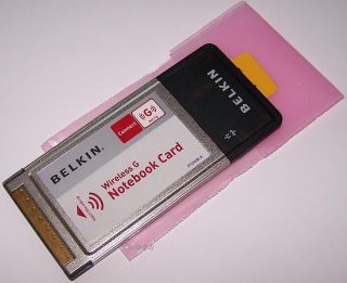 Belkin Wireless G 802 11g WiFi Notebook Network PC Card