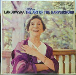 SD 1S 2S Wanda Landowska Art of The Harpsichord LP Mint LM 2194 Vinyl