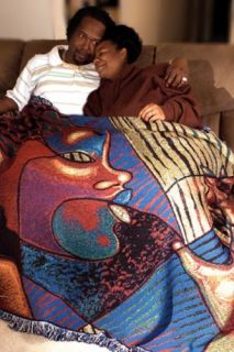 Treasure African American Tapestry Throw Artist Larry Brown