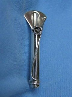 Solid Silver Lapel Posy Flower Holder
