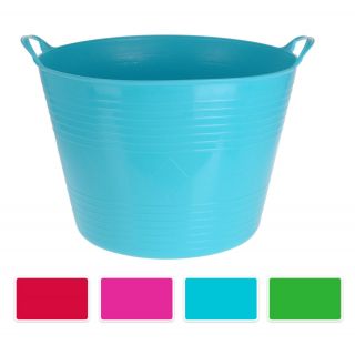 42 Litre Trug Flexi Tub Bucket Laundry Basket Handles 4 Colours