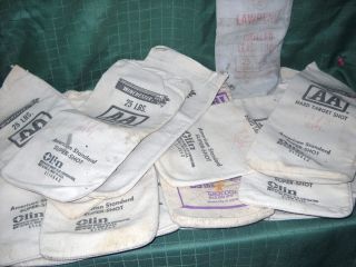 Lot of 18 Winchester canvas lead shot bags vintage AA American