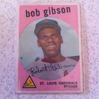 1959 Topps Bob Gibson Cardinals RC 514