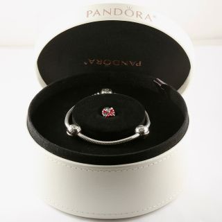 PANDORA 2012 BLACK FRIDAY BRACELET GIFT SET WITH LEATHER BOX.! S925