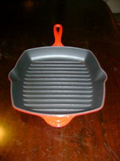 Le Creuset Signature Square Grill Pan Red