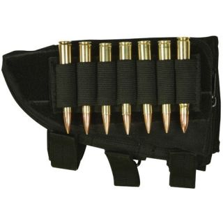 Left Hand Tactical Butt Stock Sniper Rifle Ammo Cheek Rest SWAT Black