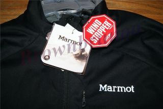 Marmot Leadville Jacket Softshell Windstopper Mens Large Black New