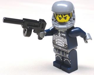 New Lego Army Halo Minifig Special Ops FBI Guy Men w Machine Gun