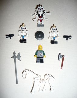 Lego NINJAGO Skeleton Warriors With Weapons and Horse RARE LEGO