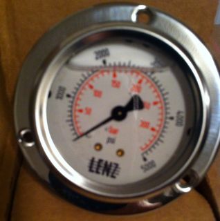 Lenz Hydraulic Pressure Guage 5000PSI