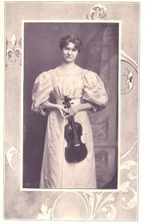 1899 F Photo Image Miss Leonora Jackson Violinist Margaret Anglin