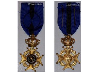  WW2 Medal Officer Order Leopold II 1945 Decoration Merit Belgian