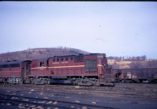 Slide Lehigh Valley Railroad Locomotive 7643 Lehighton PA 1969