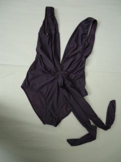 Lenny Tie Halter Maillot Swimsuit XS