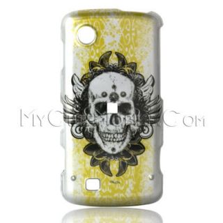 Verizon LG Chocolate Touch Case Gothic Skull Faceplate