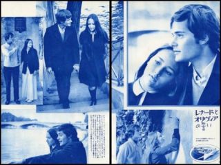 Leonard Whiting Olivia Hussey 1969 JPN Picture clipping 2 Sheets LJ Y