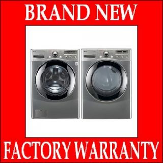 LG Front Load Steam Washer & Dryer WM2655HVA DLEX2655V Graphite Steel