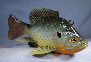 GORGEOUS Pumpkinseed Sunfish fish decoy North Dakota Master Artist