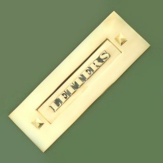 Solid Brass Period Letterbox Letter Box Letter Plate