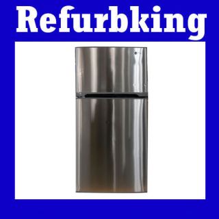 LG 19 Cu Ft Top Freezer Refrigerator Stainless Steel Ice Maker