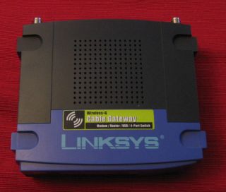 Linksys WCG200 54 Mbps 4 Port 10 100 Wireless G Router