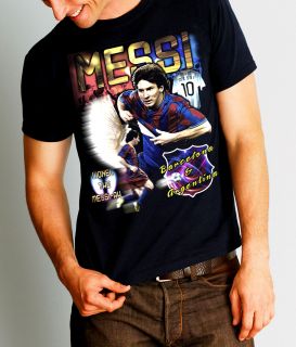 Lionel Messi T Shirt Barcelona Argentina Football Striker Kids and