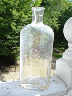 Purdue Frederick Co Glass Apothecary Embossed Medicine Bottle