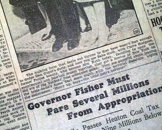 Babe Ruth Gets Married New York Yankees 1929 Newspaper