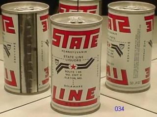 State Line Beer s s Vintage Can Schell Brewing Company New ULM