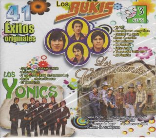 Los Bukis Los Yonics Los Caminantes CD New 3 Disc Set 41 Exitos