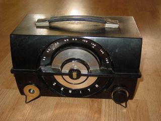 vintage antique Zenith long distance AM Radio Chicago S 18656 for