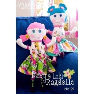 Roxy Lola Ragdolls 2 Dolls Pink Fig Sewing Pattern