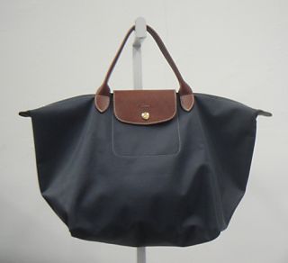 Longchamp Designer Dark Gray Le Pliage Type M Tote Handbag