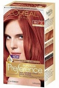LOreal Paris Superior Preference Hair Dye Color # RR07 INTENSE COPPER