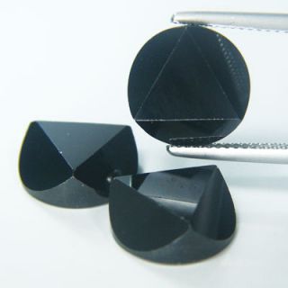 32 63cts Sparkling Black Cubic Zirconia Loose Gems