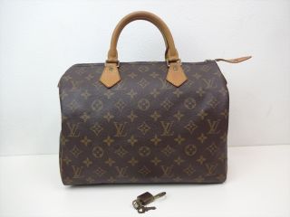 Authentic Used Louis Vuitton Handbag SPEEDY30 Monogram ID 116