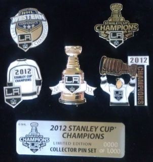 NHL Los Angeles Kings Stanley Cup Champions 5 Lapel Pin Limited