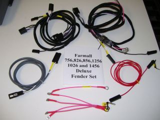 Farmall Deluxe Flat Top Fender Wiring Harnesses for 756 826 856 1026