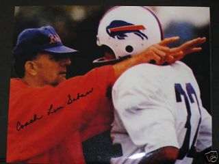 Lou Saban Autographed Buffalo Bills 8 x 10