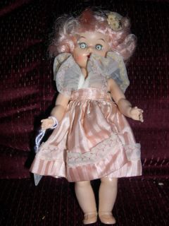 Pink Lollipop Girl Doll Hard Plastic