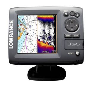 Lowrance Elite 5 Marine GPS Fishfinder w 83 200kHz TDX