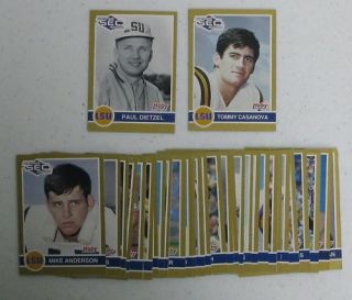 1991 LSU Tiger Football Sec Hoby Card Set Lot of 39