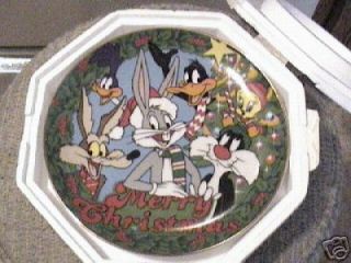 Looney Tunes Christmas Merry Christmas Plate