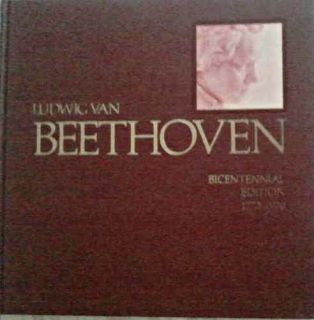 Ludwig Van Beethoven Bicentennial Edition 1770 1970 Hardcover Book