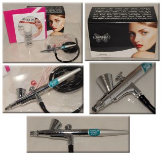 LUMINESS AIR Silver Chrome TechnIQue Makeup Airbrush STYLUS More NEW