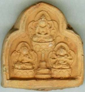 Ancient Medieval Clay Buddhist Goddess Brooch AD1000
