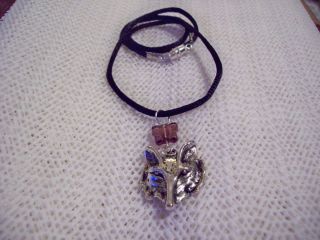 Lupus Wolf and Butterfly Necklace
