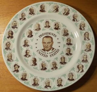 Lyndon B Johnson Collector Plate
