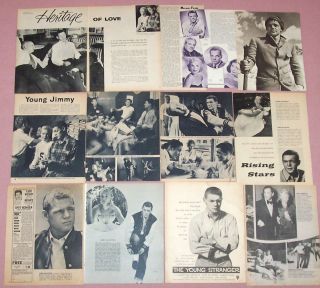 JAMES MACARTHUR Hawaii Five O Vintage Articles Clippings 1950 s Young