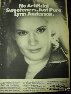 Lynn Anderson 1976 Promo Poster Ad Sweet Talkin Man